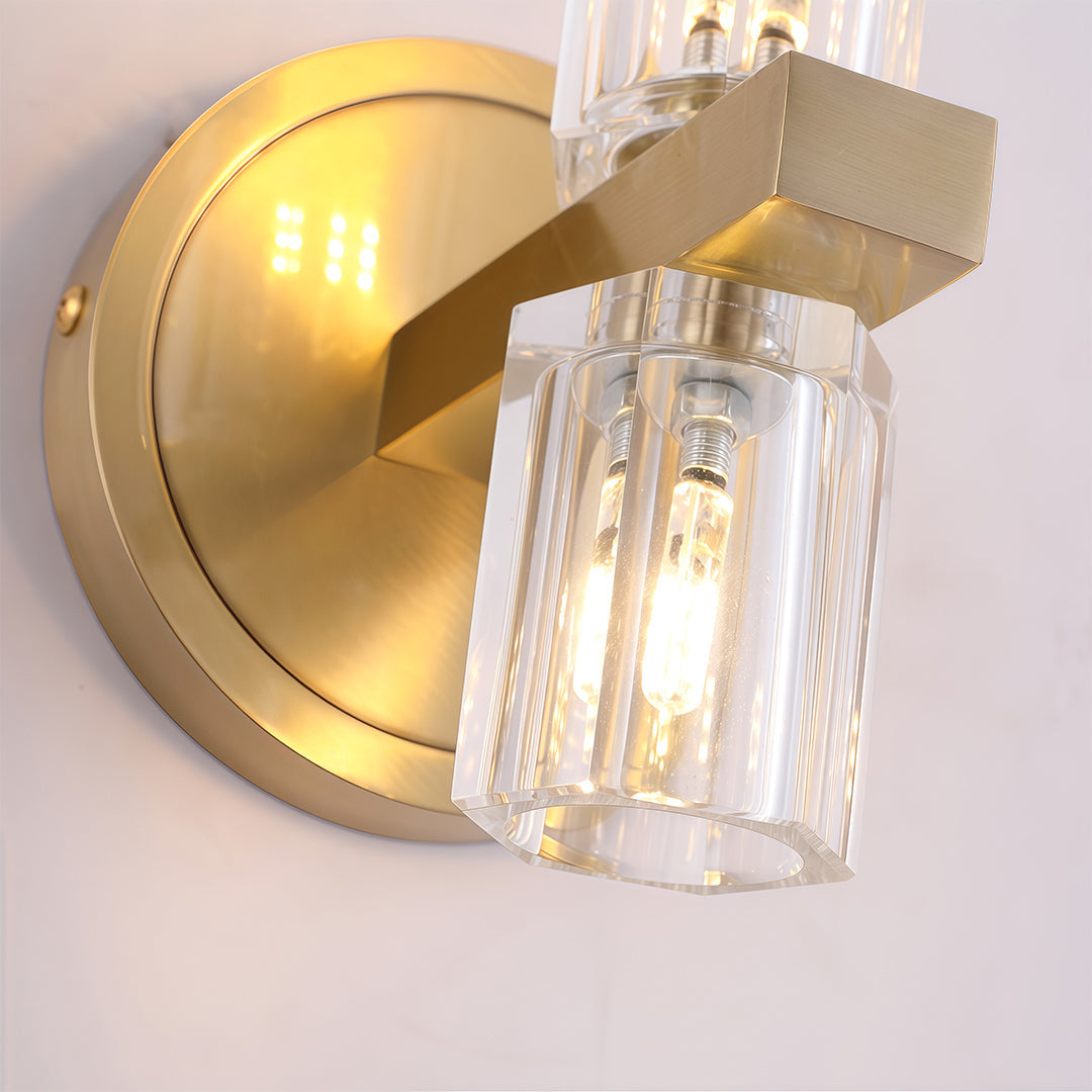 Crystal Wall Light Modern Luxury Metal Copper Lamp