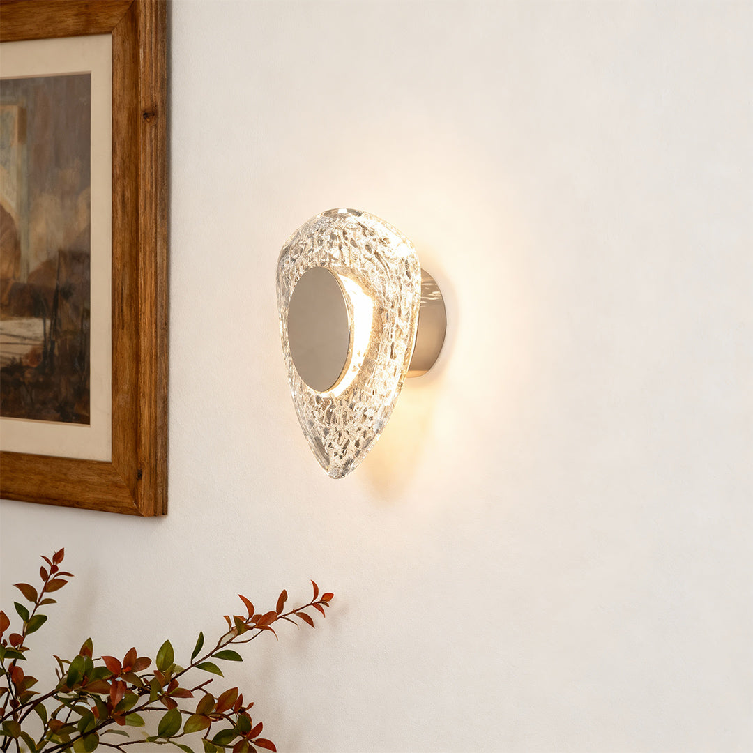 Crystal Wall Sconce Light Fixture Luxury Modern Minimalist Lamp
