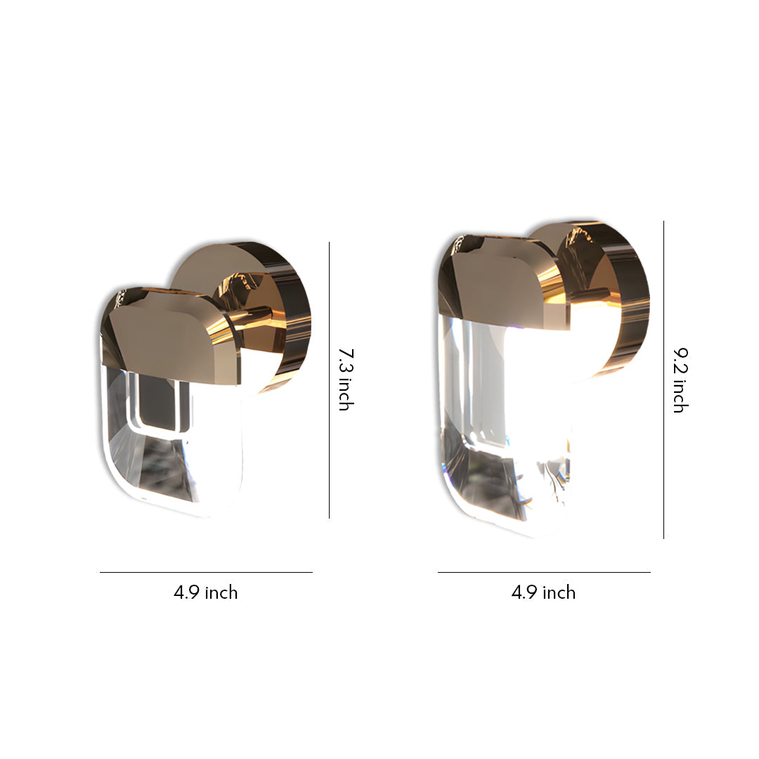 Crystal Wall Sconce Lighting Modern Luxury Aluminum Lamp