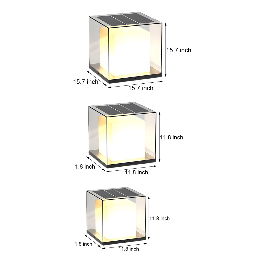 Gate Pillar Lights Waterproof Square Outdoor Minimalist Light