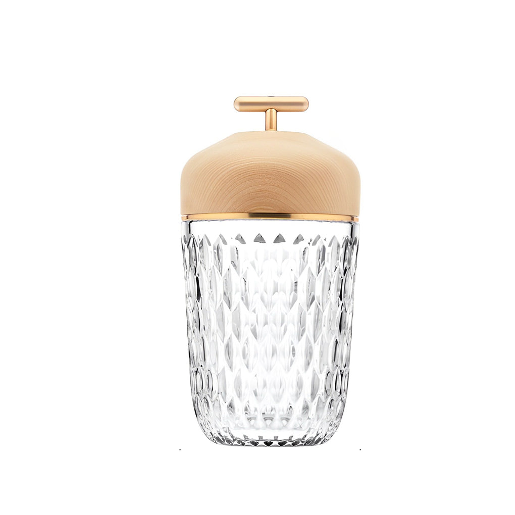 Cup Glass Table Lamp Modern Rechargeable Metal Lamp