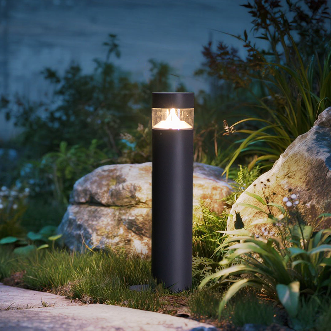 Outdoor 31in Lawn Bollard Light Minimalist Nordic Pathway Lighting