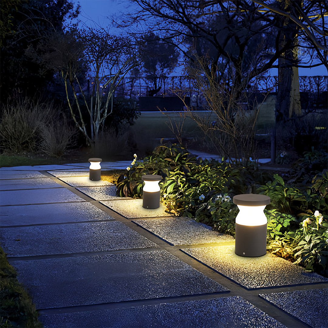 Modern Path Lights Outdoor Contemporary Short Waterproof Lawn Lights
