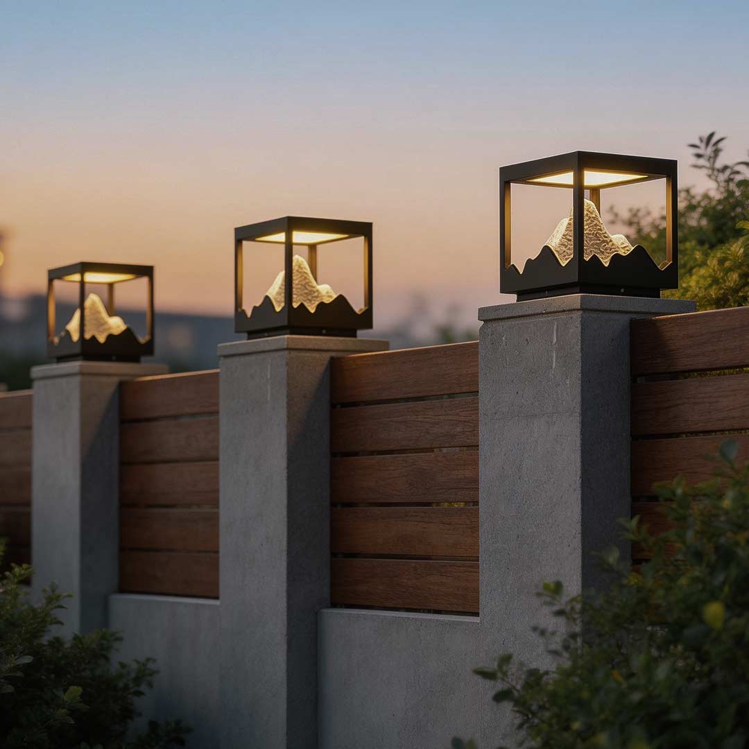 Decorate Pillar Light Waterproof Mountain Landscape Light