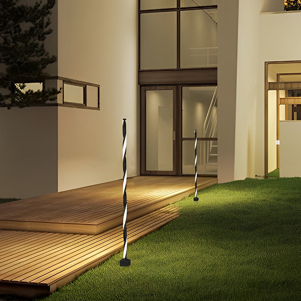 Decorative Garden Lighting Linear Black LED Outdoor Light