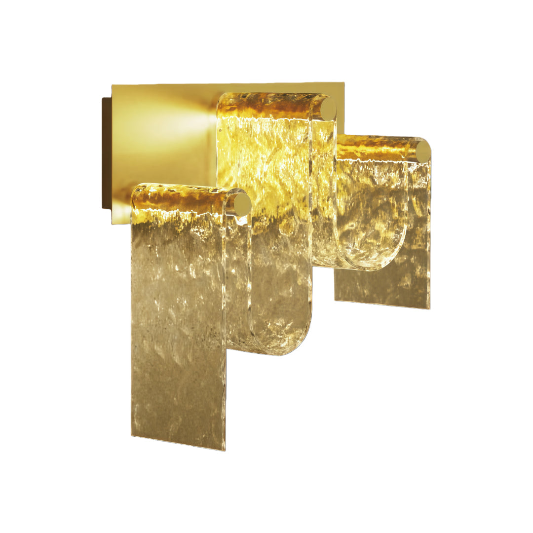 Gold Wall Lights Italian Luxury Simple Creative Metal LED Glass Lamp