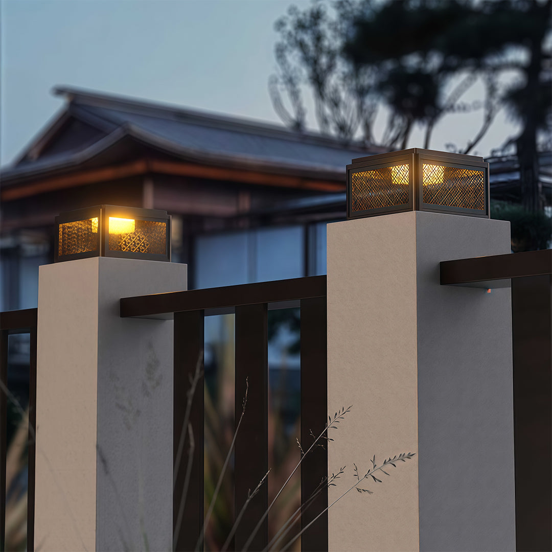 Pillar Gate Light Modern Square Waterproof Light