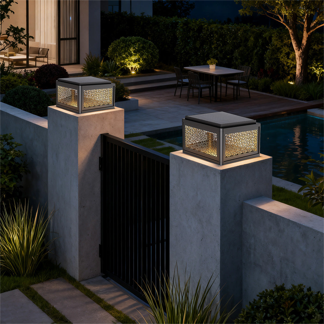 Pillar Gate Light Modern Square Waterproof Light