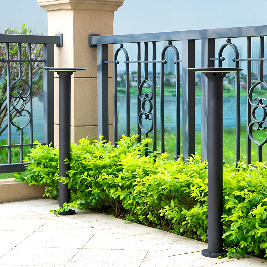 Decorative Solar Path Lights Modern Black Garden Light