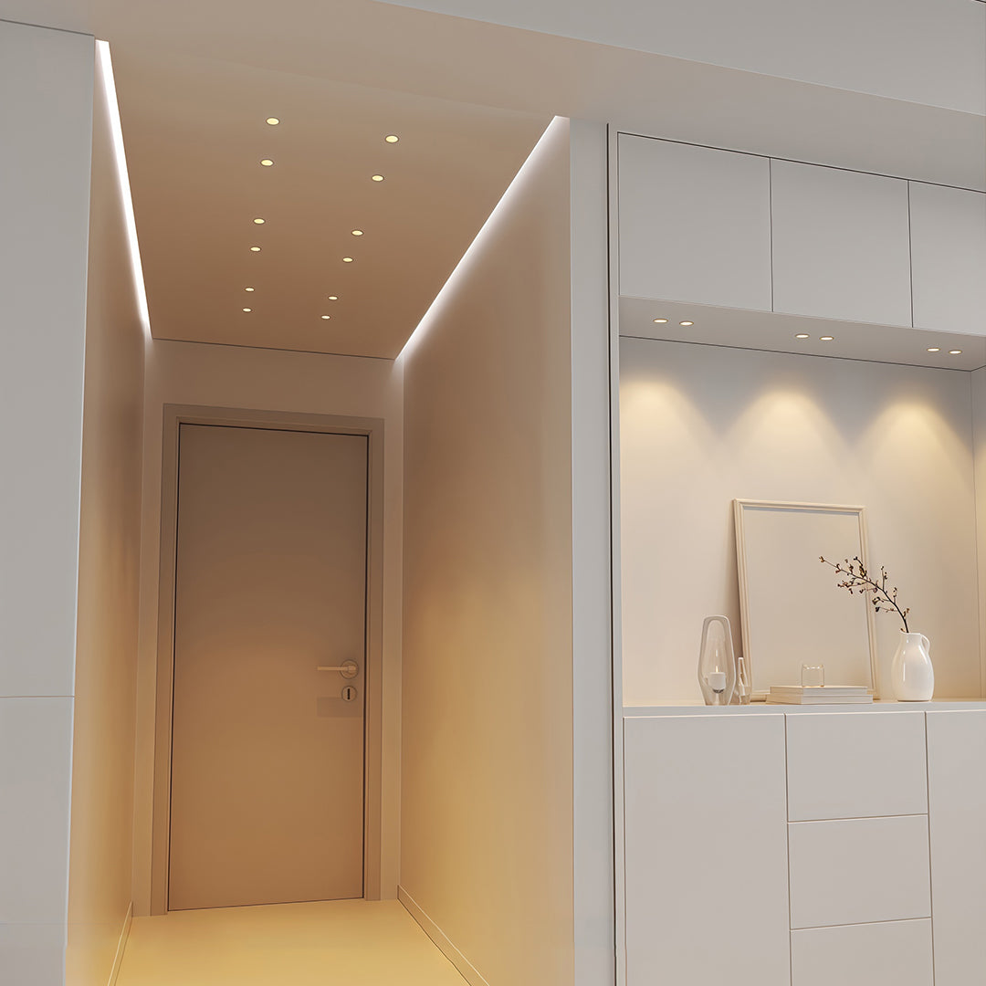 Mini LED Spotlight Arc-Shaped Embedded Deep Anti-Glare Light 4 PCS
