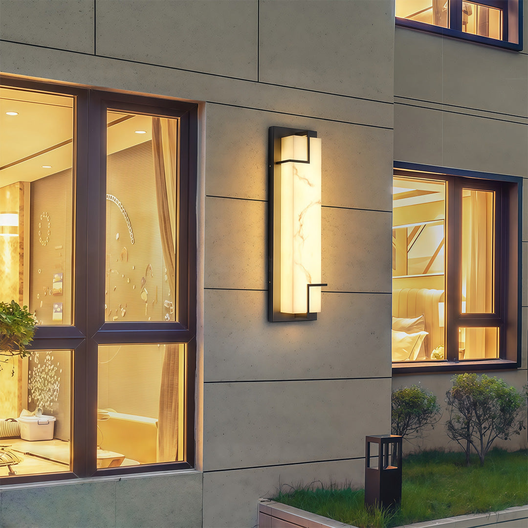 Exterior Wall Lights Black Waterproof Minimalist Lamp