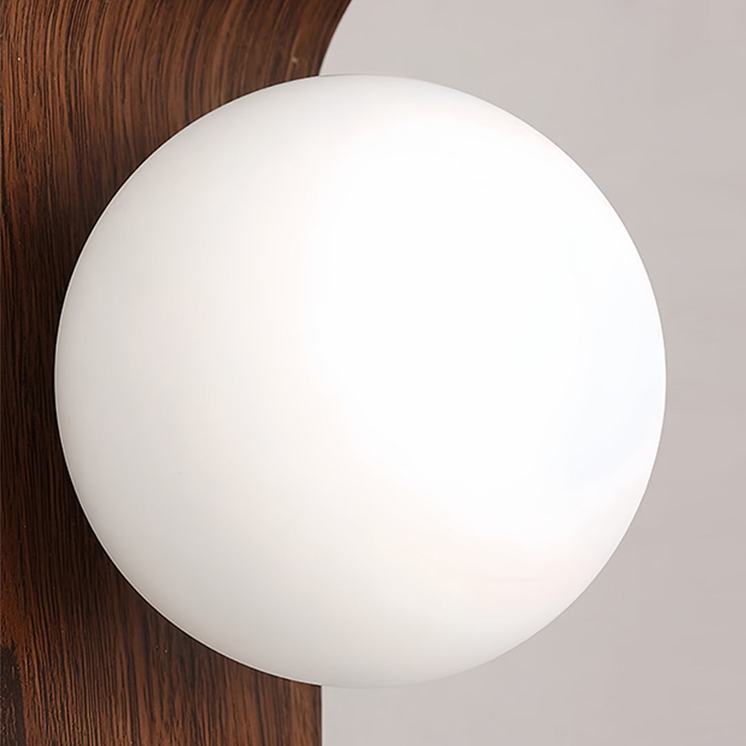 LED Lights For Wall Mid-Century Minimalist Wood Grain Wall Lights