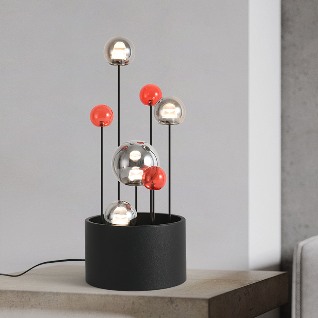 Colored Glass Ball Floor Lamp Nordic Minimalist