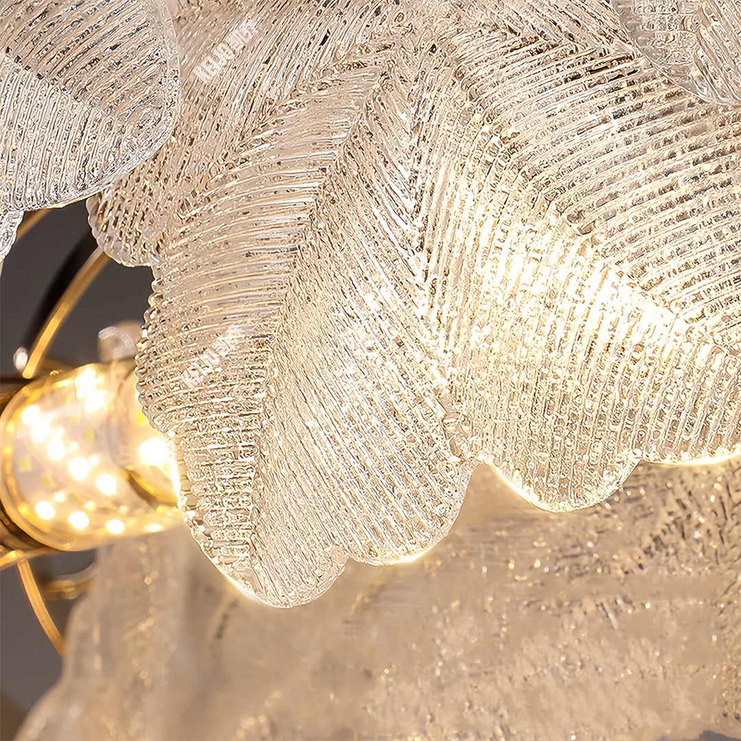 Glass Garland Chandelier Lights French Wreath Luxury Ceiling Light