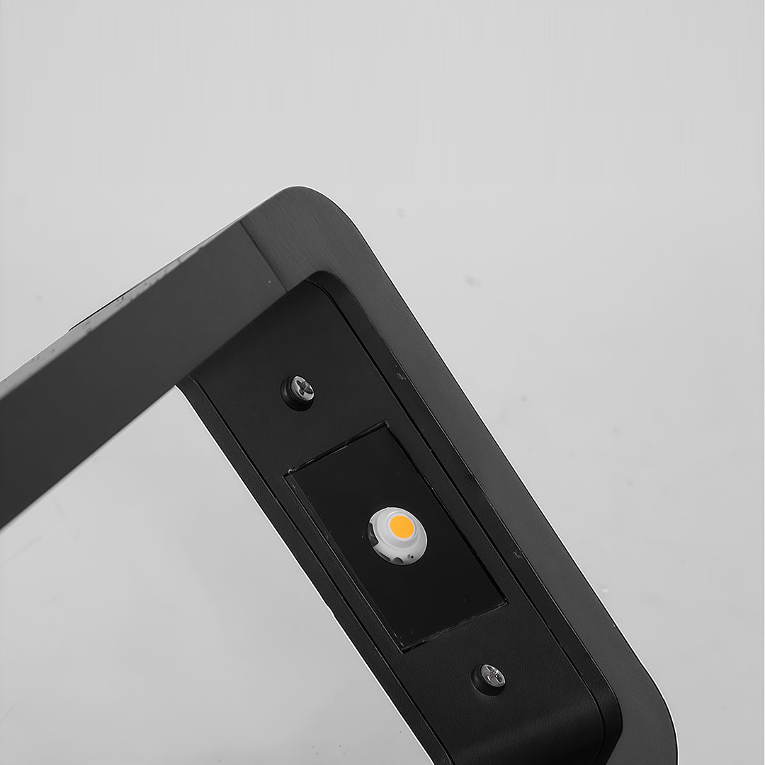 Pathway Bollard Lights Minimalist Black Square Outdoor Light