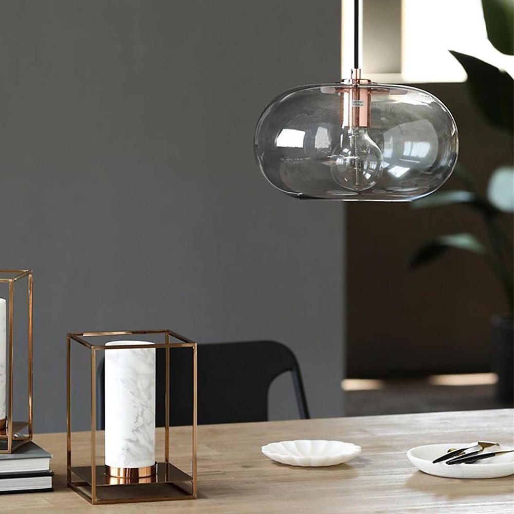 Elongated Globe Glass LED Nordic Pendant Lighting Hanging Lamp Ceiling Lights