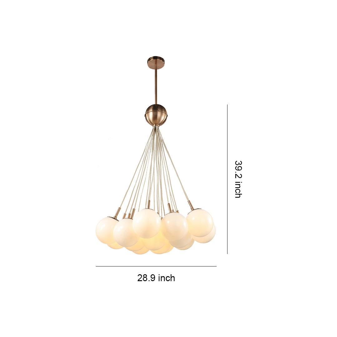 Bubble Glass Chandelier Chic Luxurious Ceiling Light Nordic Unique