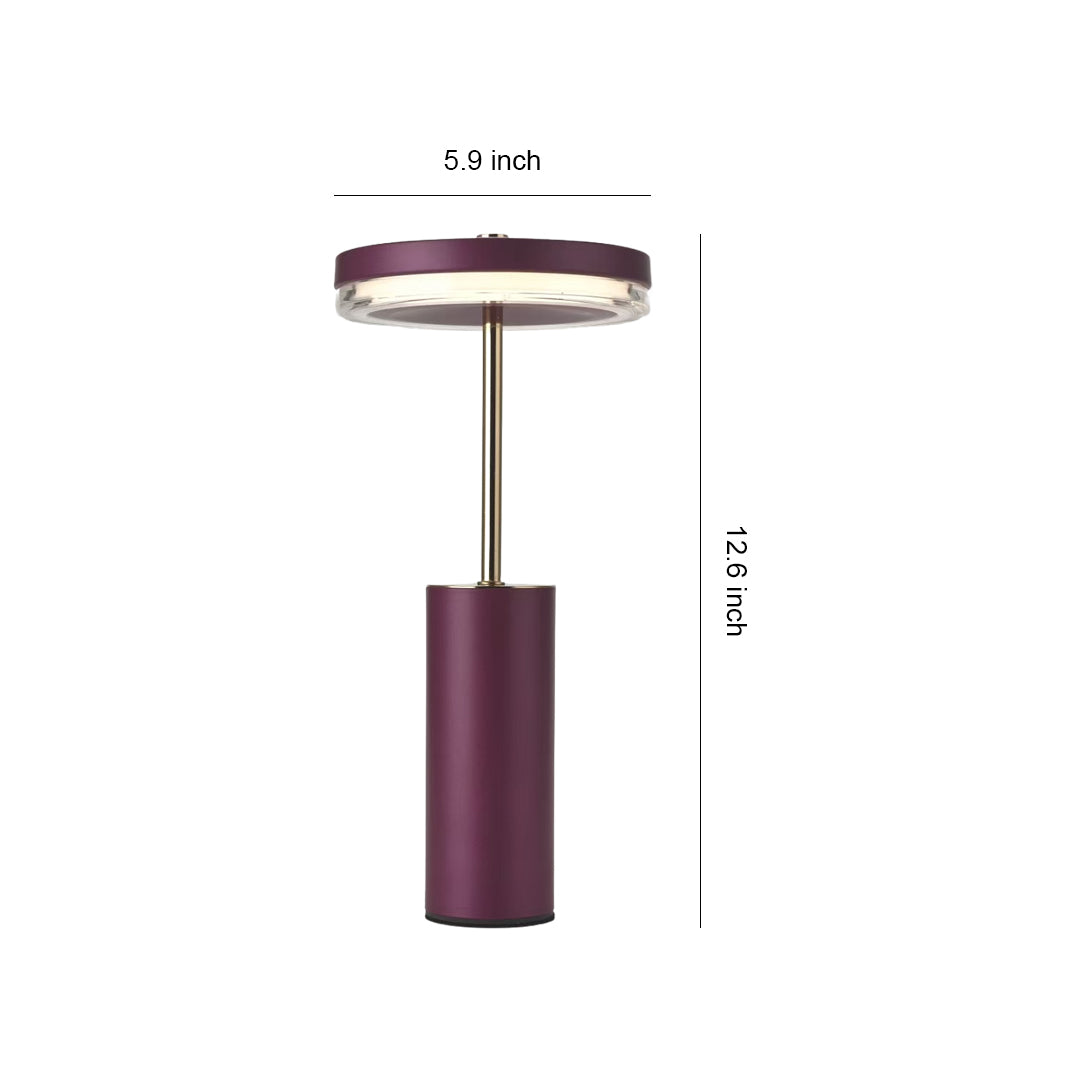 Cylinder Table Lamps European Style Decorative Ornament Metal Light