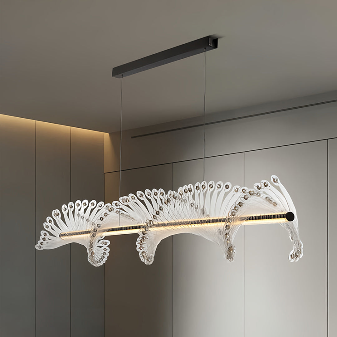 Spiral Pendant Lighting Modern Minimalist Linear Light