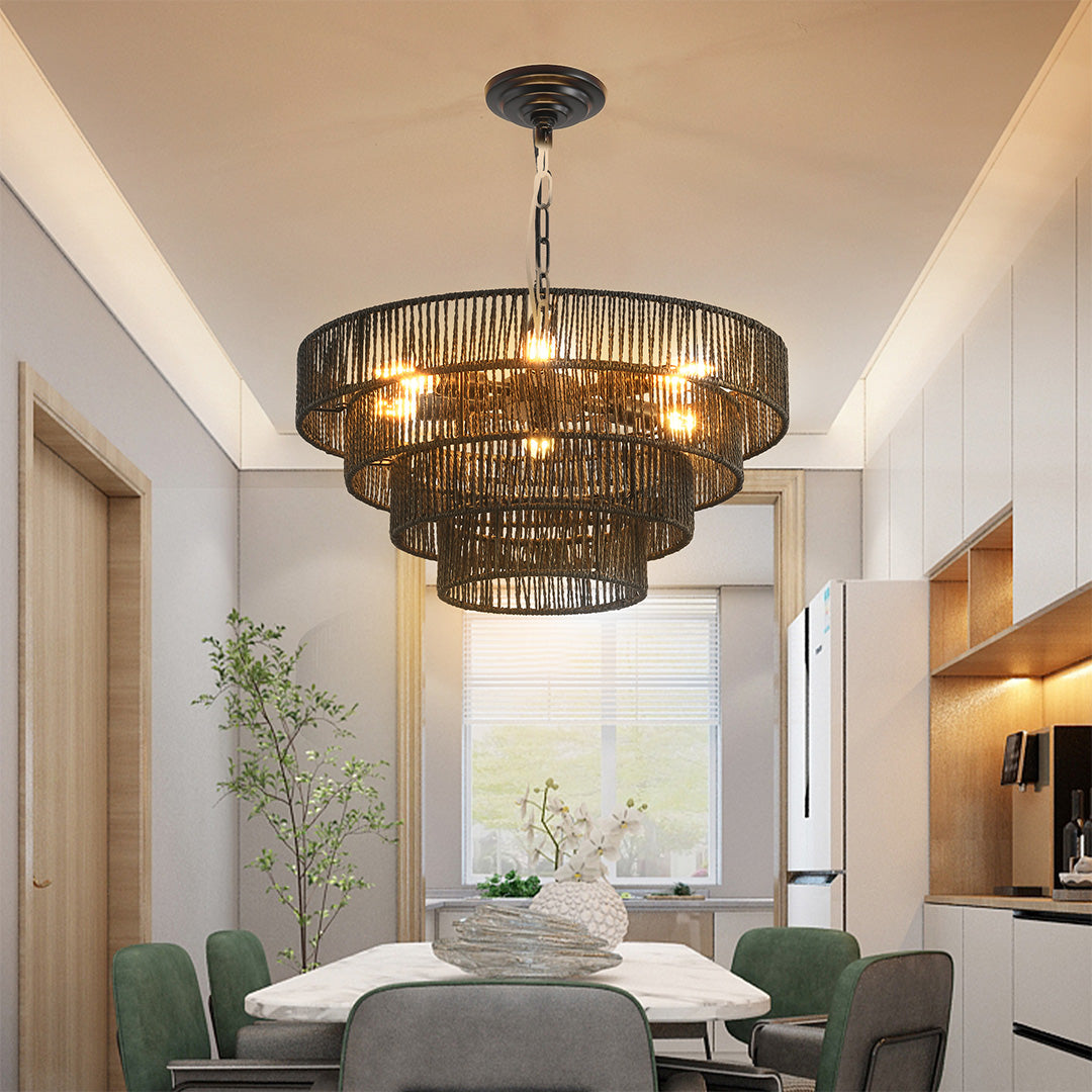 Japanese Style Chandeliers Zen-Inspired Creative Art Ceiling Lights