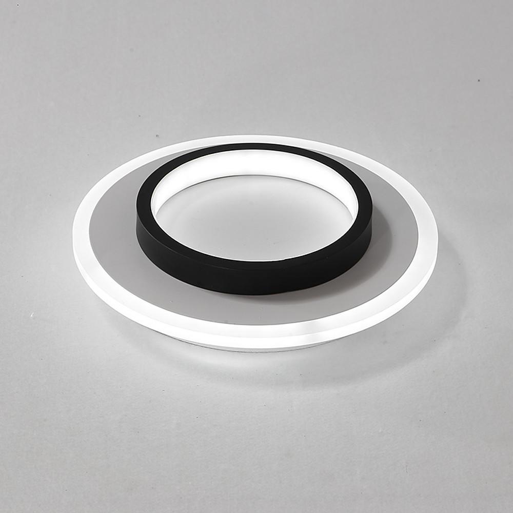 Double Ring Flush Mount Modern 2-Light Round LED Light