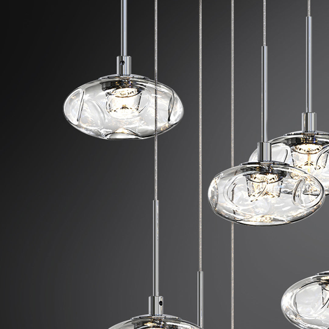 Chandelier For Tall Ceilings Italian Minimalist