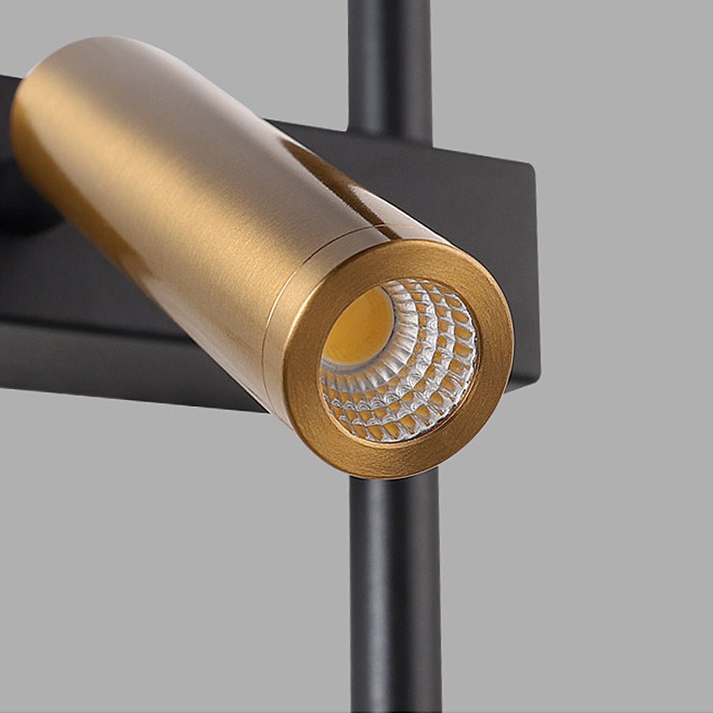 Dual Light Wall Sconce LED Linear Light with Adjustable Spotlight