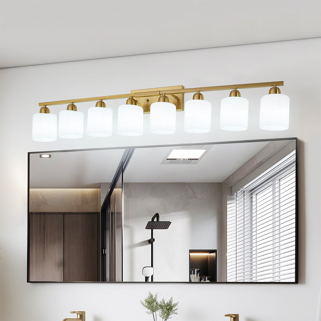 Modern Bathroom Vanity Lights Minimalist Glass Mirror Light