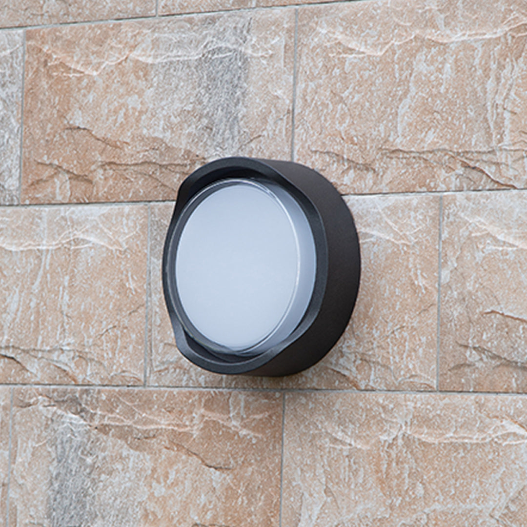 Outdoor Black Wall Lights Waterproof Minimalist Style