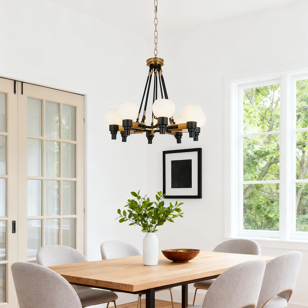 8 light chandeliers Vintage Artistic Bean Globe Ball Ceiling Light