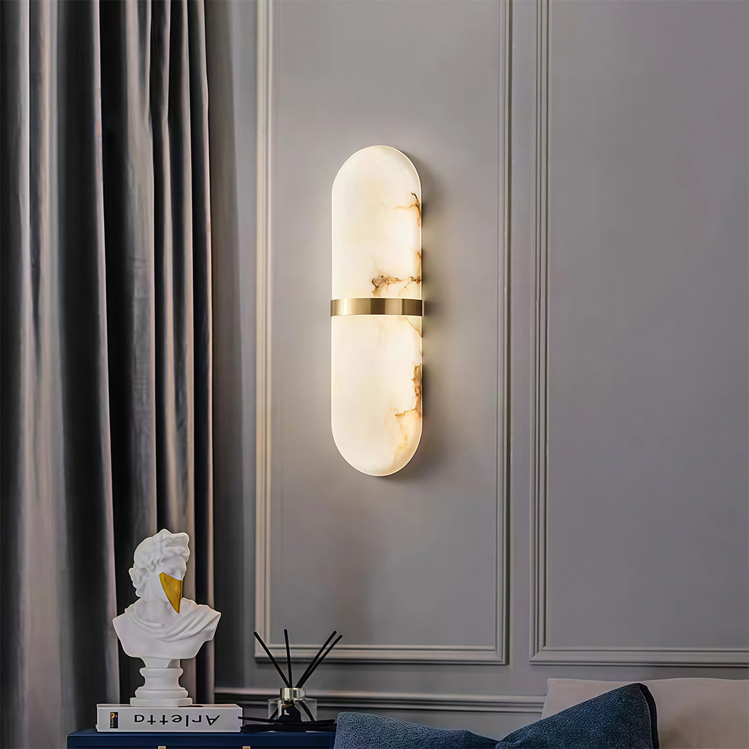 Art Wall Lighting Retro Japanese LED Matel Marble Lamp