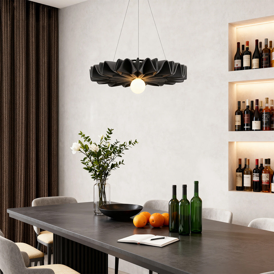 Cloth Chandelier Large Diameter Noise Reduction Felt Ceiling Lights