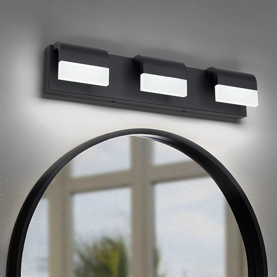 Black Vanity Lighting for Bathroom Makeup Mirror Light
