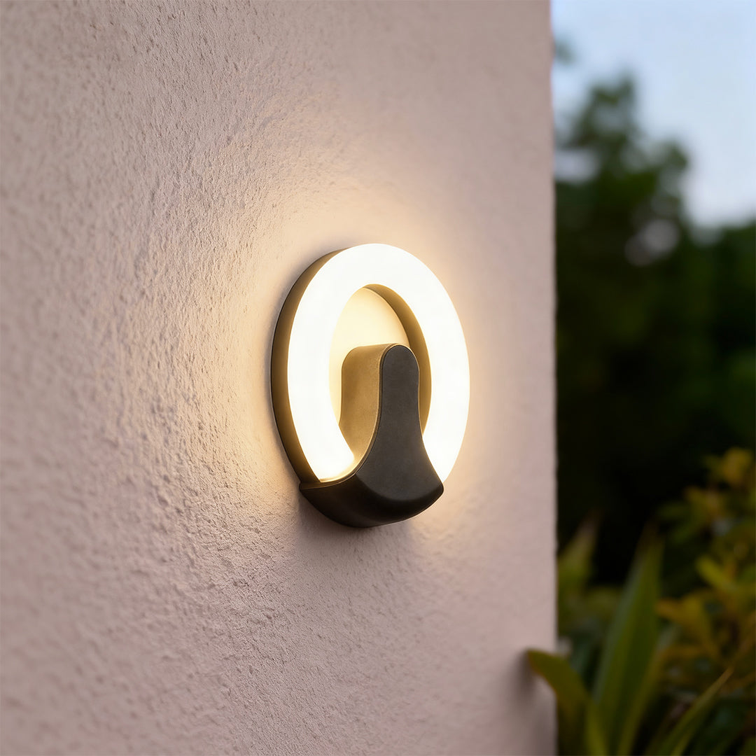 Black Wall Sconce Light LED Outdoor Personality Light