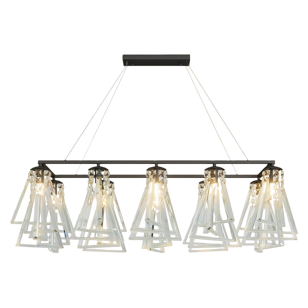 Contemporary Crystal Chandelier Minimalist Ceiling Light