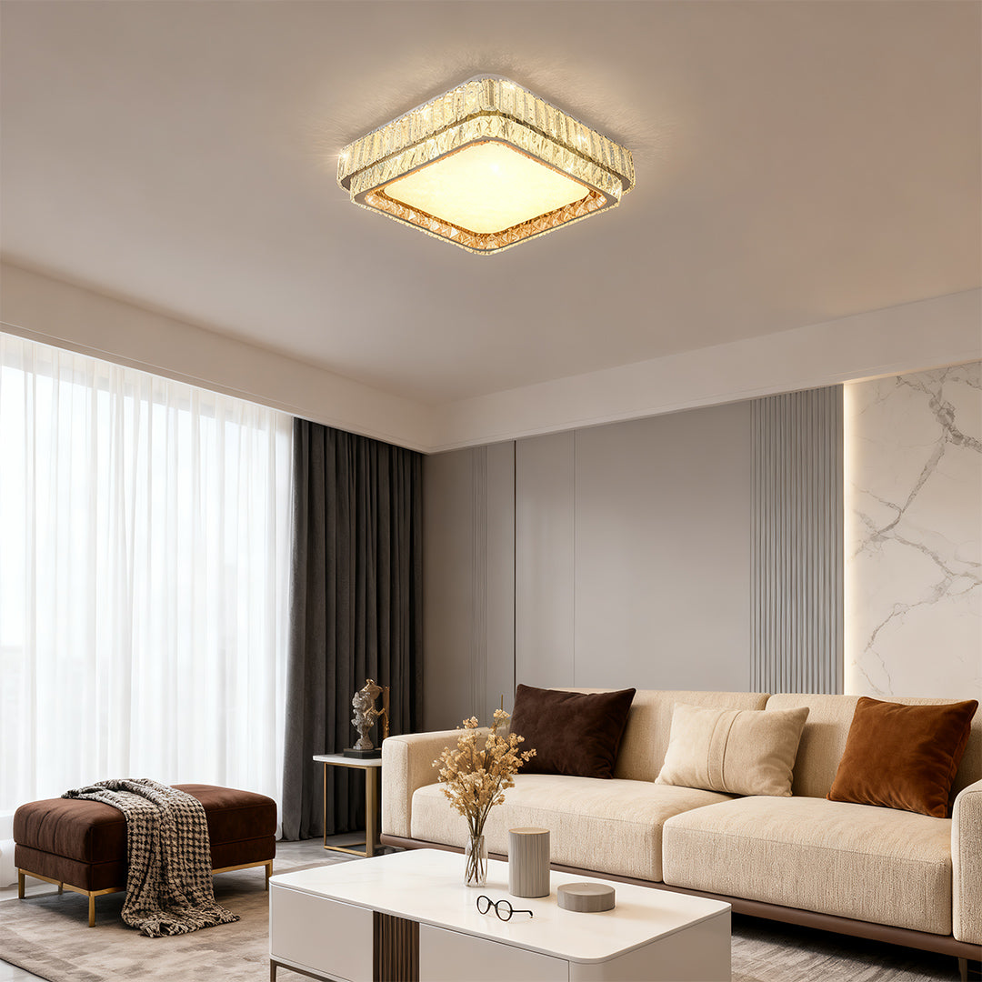 Contemporary Flush Mount Lighting wide-spectrum LED Lamp