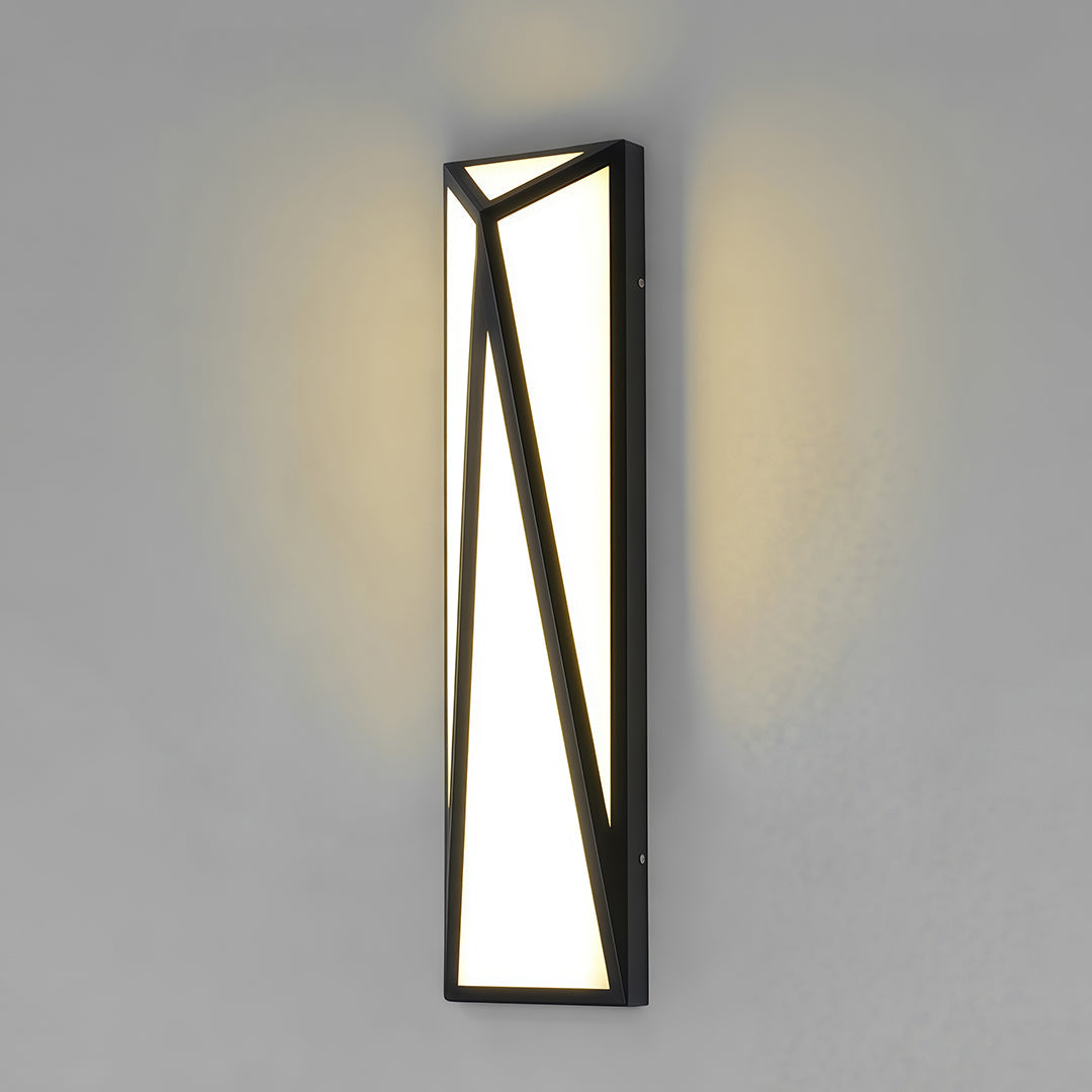 Exterior Wall Light Black Modern Metal Waterproof Light