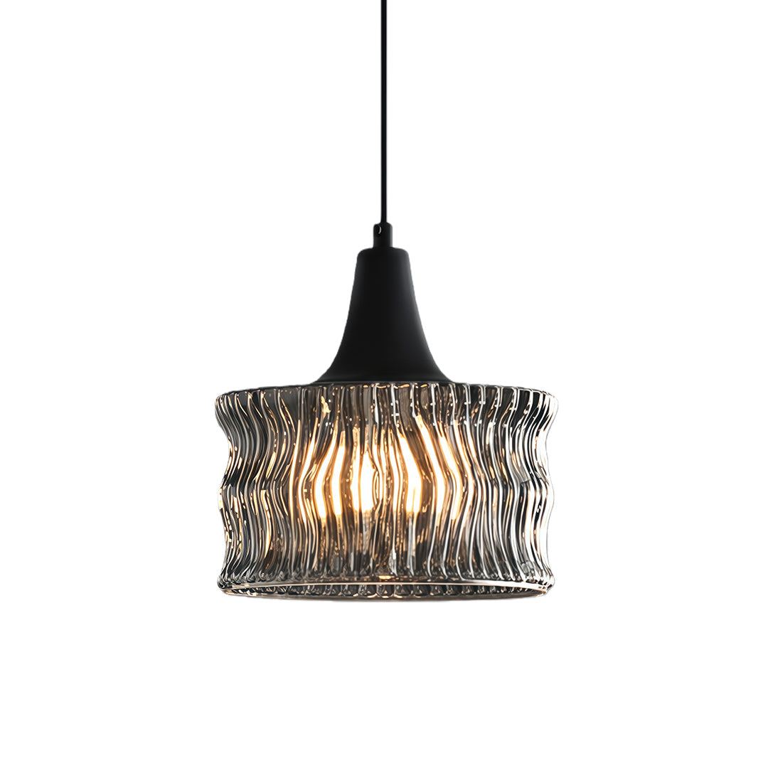Glass Drum Pendant Light Italian Elegant Minimalist Ceiling Lights