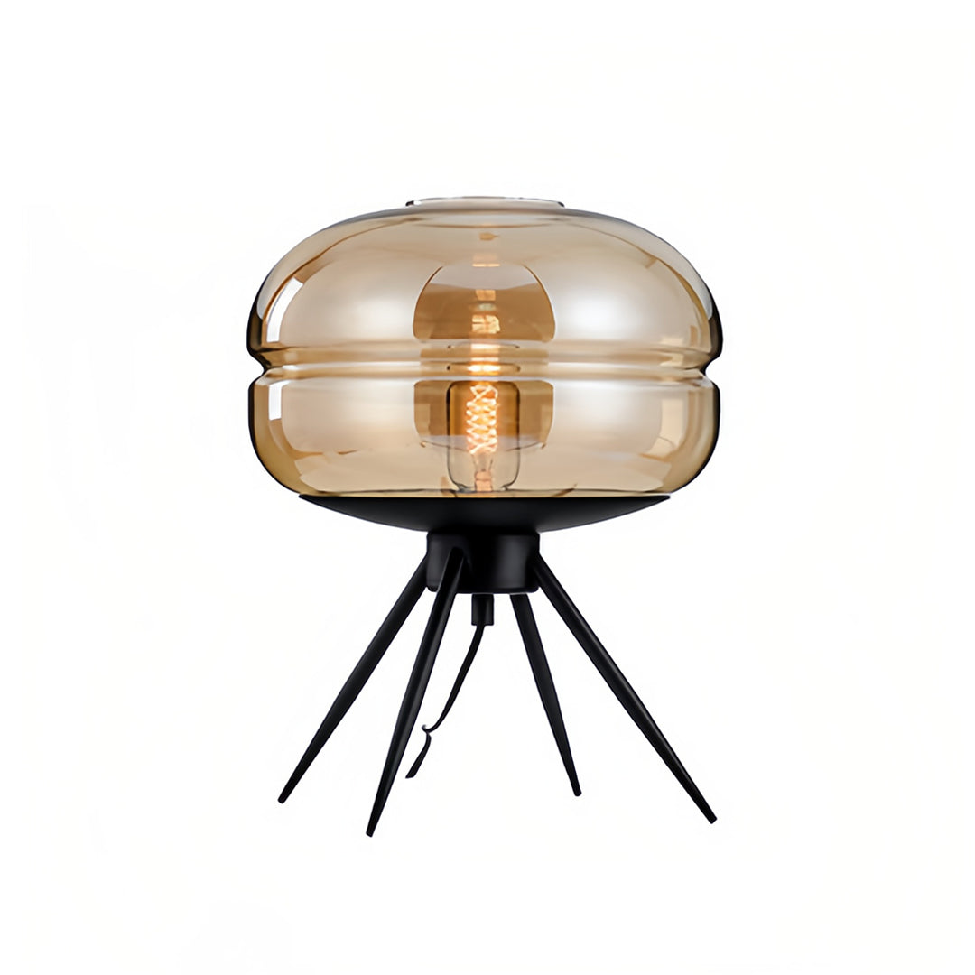 Glass Small Table Lamp Modern Nordic Four Legged Accent Lamp