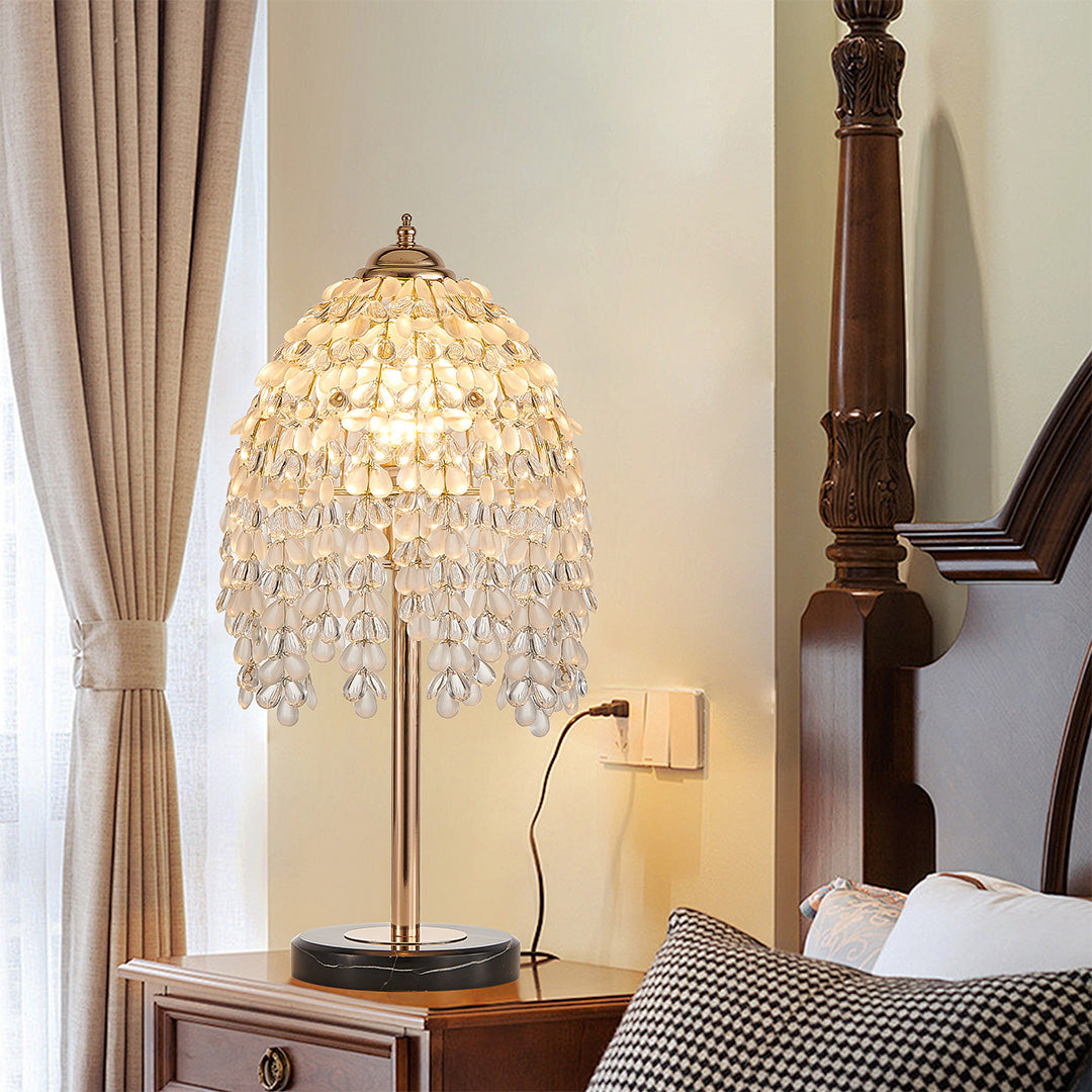 Gold Bedside Table Lamp European Crystal Luxury Lamp