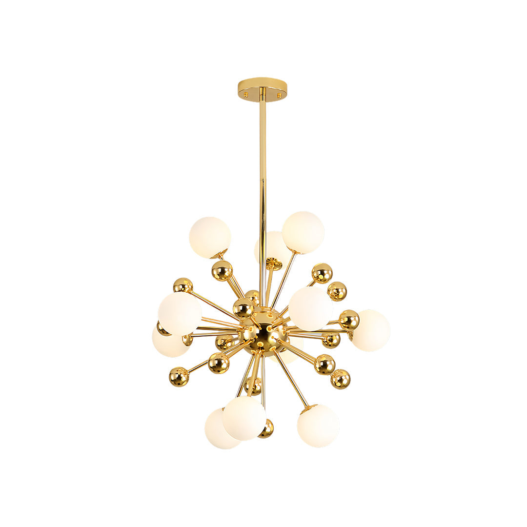 12 Light Sputnik Chandelier Nordic Style Gold Iron LED Ceiling Light