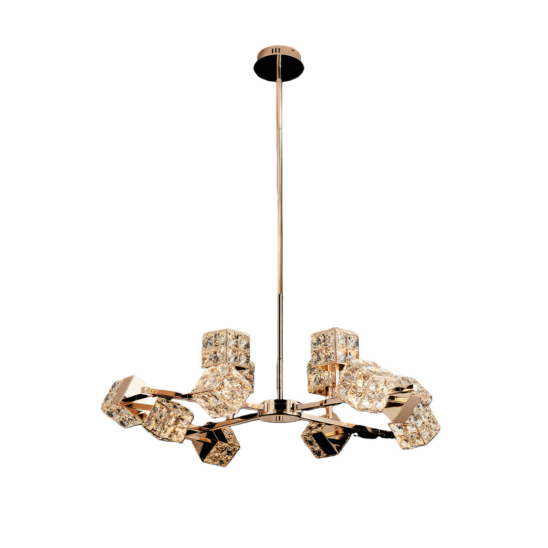 Luxury Chandeliers Crystal Modern Cube Ceiling Light