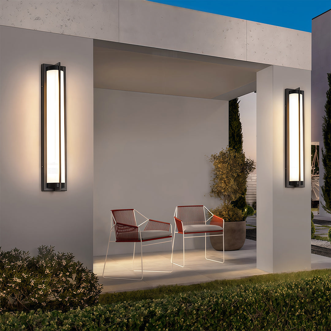 Outdoor Wall Sconces Black Modern Minimalist Waterproof Lamp