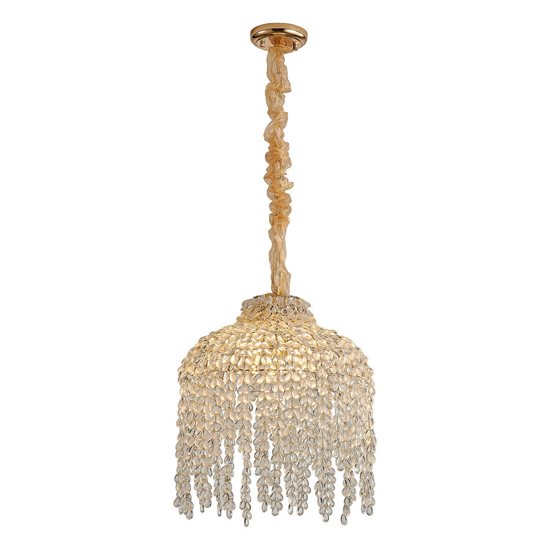 Teardrop Crystal Chandelier French Metal Ceiling Lights