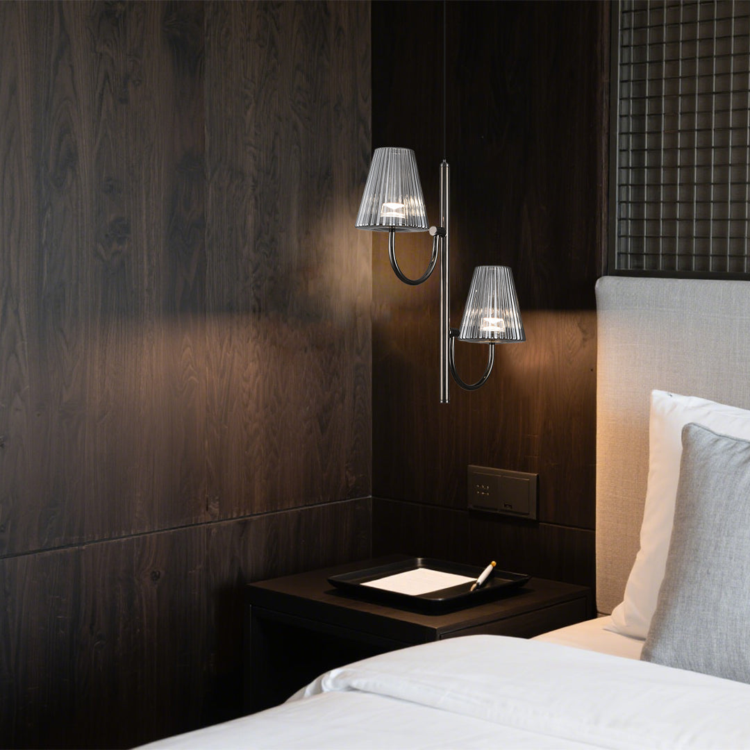 Minimalist Pendant Light American Modern Black LED