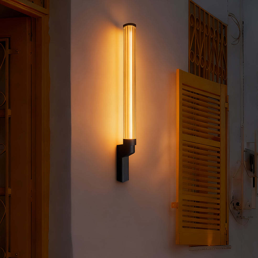 Outdoor Sconces Modern Waterproof Minimalist Glass Lamp
