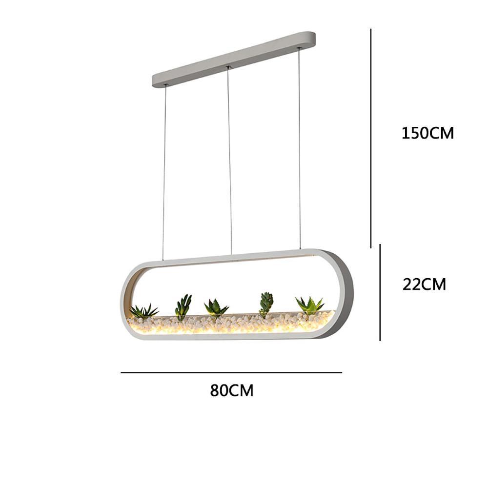 Rounded Corners Rectangular Modern Pendant Lights Ceiling Light