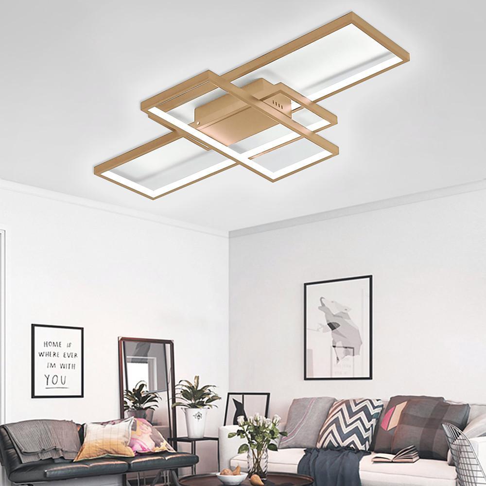 Display Of Rectangles Abstract LED Flush Mount Ceiling Lights