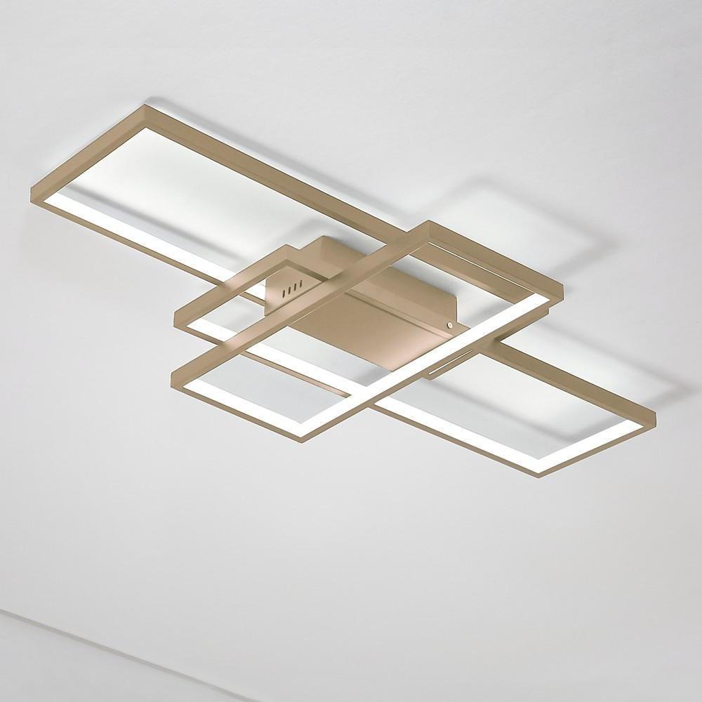 Display Of Rectangles Abstract LED Flush Mount Ceiling Lights
