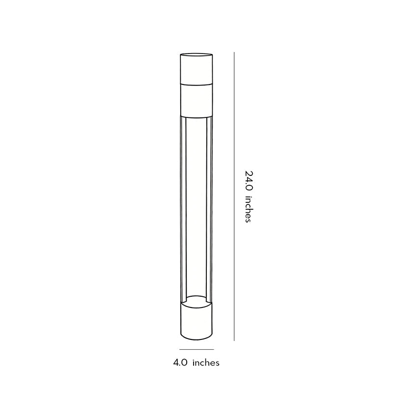 Exterior Bollard Light Fixtures Minimalist LED Landscape Lighting